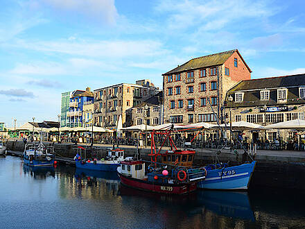 Hafen in Plymouth in England