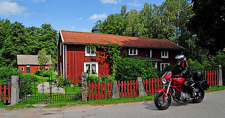 Mit dem Motorrad auf Entdeckungstour im schwedischen Småland