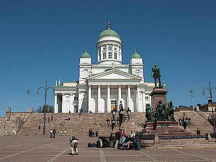 Weißer Dom in Helsinki in Finnland