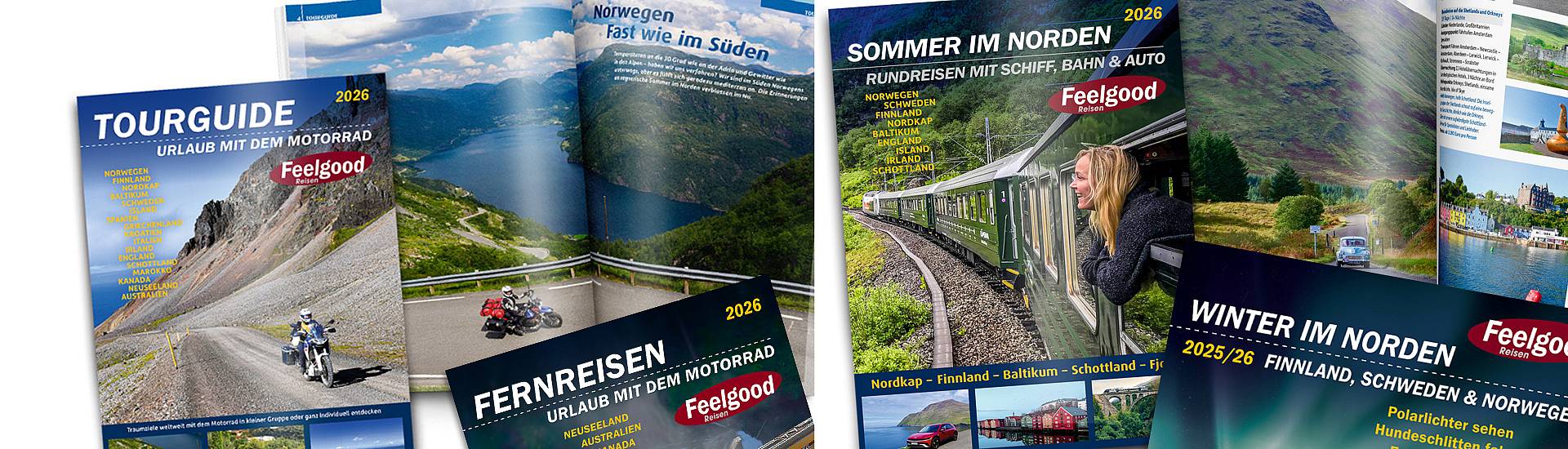 Die aktuellen Kataloge von Feelgood Reisen