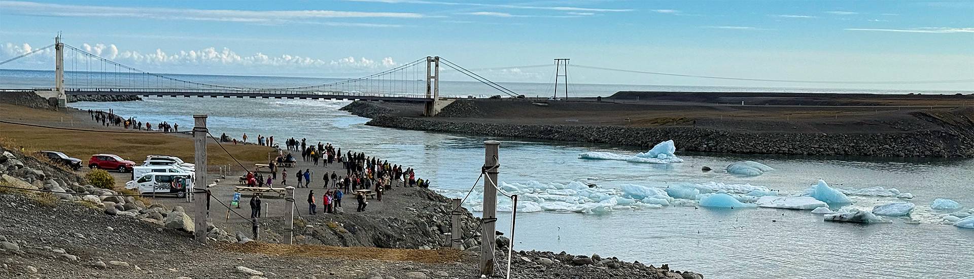An der Gletscherlagune an der Südküste Islands