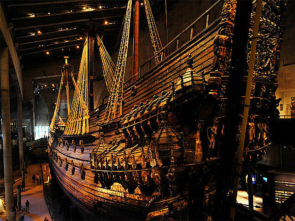 Das Schiff Vasa im gleichnamigen Museum