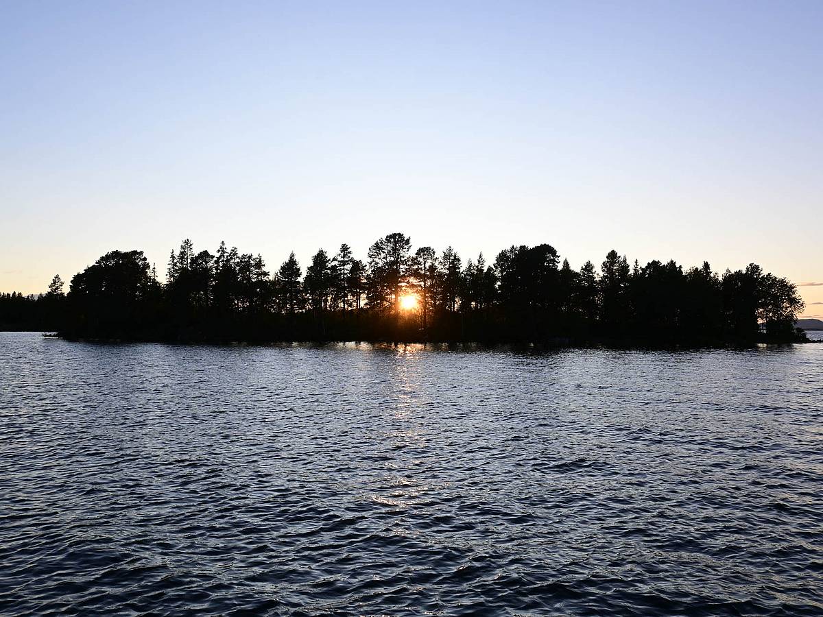 Sonnenuntergang in Arjeplog
