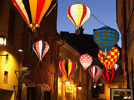 In der Altstadt von Vilnius in Litauen