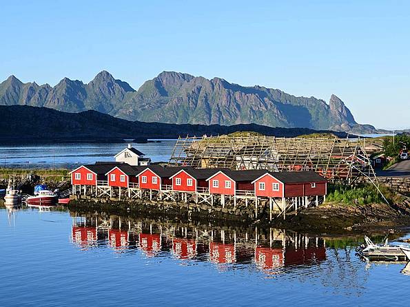Rorbuer in Svolvær auf den Lofoten