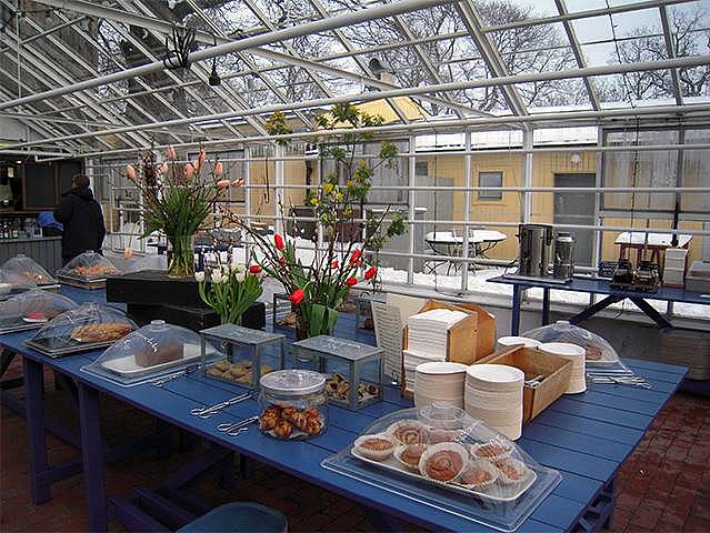 Buffet im Café Rosendals