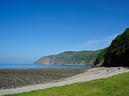 Strand und Küste in Lynmouth in England