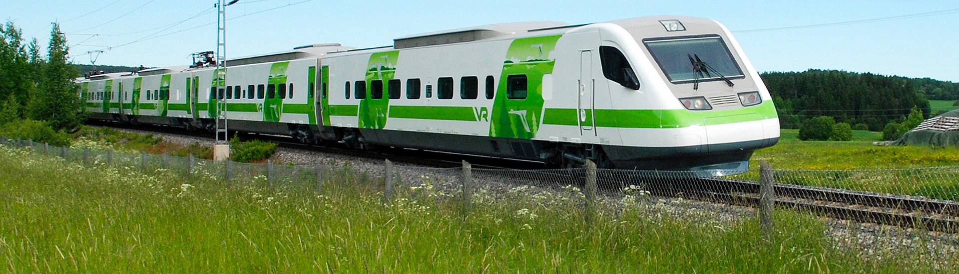 Breitspurzug "Pendolino" in Finnland