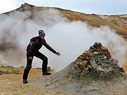 Heißer Dampf aus dem Erdinnern auf Island