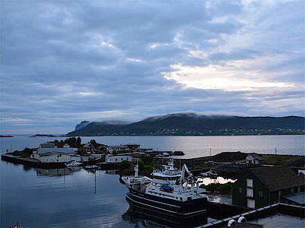 Blick auf das Meer bein Fosnavåg