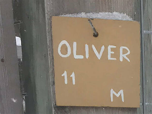Namensschild von Oliver