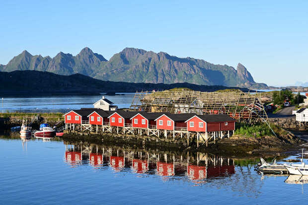 Rorbuer in Svolvær auf den Lofoten