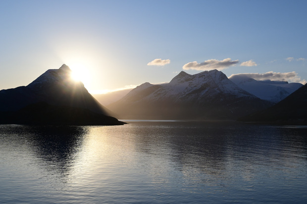 Sonnenaufgang an der Helgelandsküste