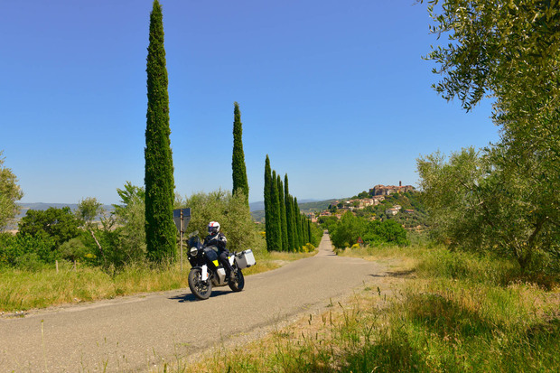 Immer wieder schön: Mit dem Motorrad durch die Toskana